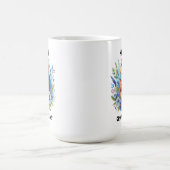 評価超過？水彩の祝グラウンドホッグの日 コーヒーマグカップ (中央)