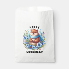 評価超過？水彩の祝グラウンドホッグの日 フェイバーバッグ