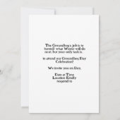 評価超過？水彩の祝グラウンドホッグの日 招待状 (裏面)