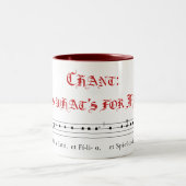 詠唱: それはであるものが固まりのためです ツートーンマグカップ (中央)