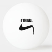 試おもしろいしてみて失敗 卓球ボール (裏面)