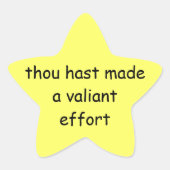 「試したね」星 星シール (正面)