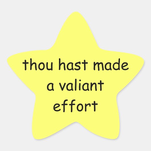 「試したね」星 星シール (正面)