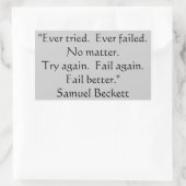 試してみたこと、失敗したステッカー。 長方形シール (バッグ)