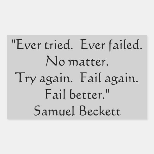 試してみたこと、失敗したステッカー。 長方形シール (正面)