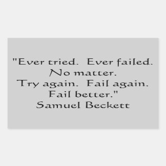 試してみたこと、失敗したステッカー。 長方形シール