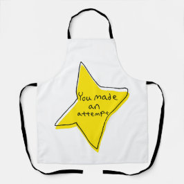 試してみた – 黄色い星 エプロン