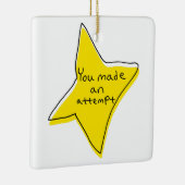 試してみた – 黄色い星 セラミックオーナメント (右)