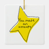 試してみた – 黄色い星 セラミックオーナメント (裏面)