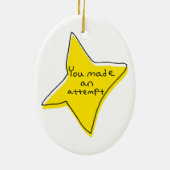 試してみた – 黄色い星 セラミックオーナメント (裏面)