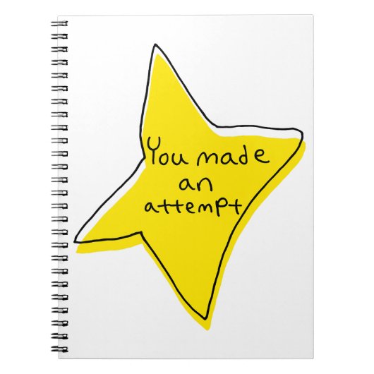 試してみた – 黄色い星 ノートブック (正面)