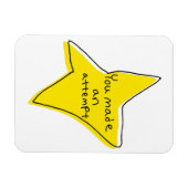 試してみた – 黄色い星 マグネット (横)