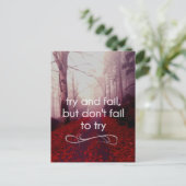 試してみて失敗するが、ポストカードを試してみない ポストカード (スタンド正面)