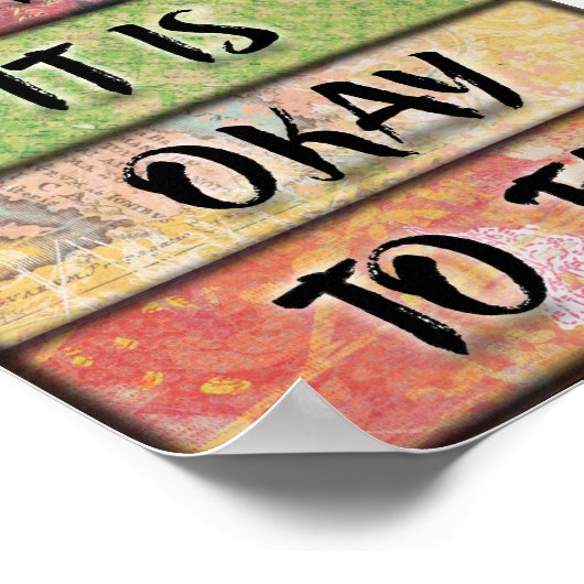 試してみるのが安全だやる気を起こさせる-インスパイアの芸術 ポスター (角)