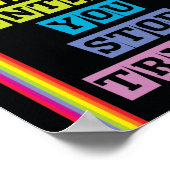 「試してみるまでは必ストップず失敗する」ポスター ポスター (角)