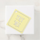 "試してみる"ティービクトリアンパーティーイエロースクエアカスタム フェイバータグ (インサイチュ)