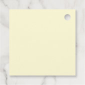 "試してみる"ティービクトリアンパーティーイエロースクエアカスタム フェイバータグ (裏面)