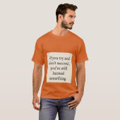 試してみる。学.繰り返し、成長マインド感動的セット Tシャツ (正面フル)