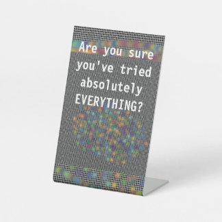 試しやめて保いない勇気付けられる引用文 台座サイン