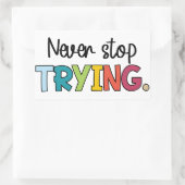 試しストップない 長方形シール (バッグ)