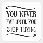 試すまで必ずストップ失敗すやる気を起こさせる スクエアシール (正面)