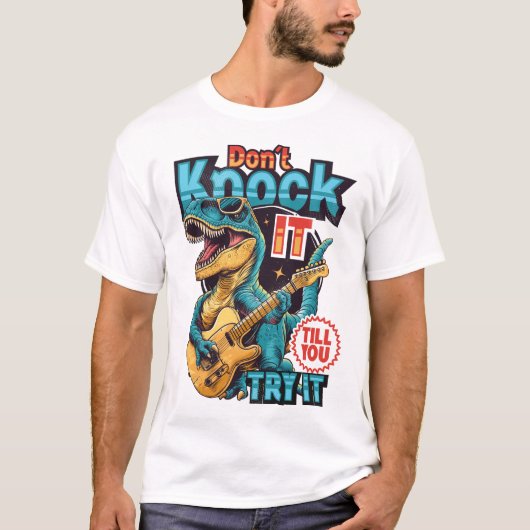 試すまで駄目だ Tシャツ (正面)