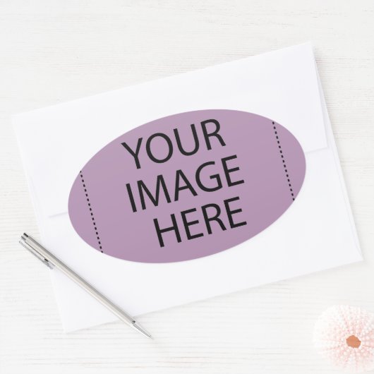 （試す） 楕円形シール (封筒)