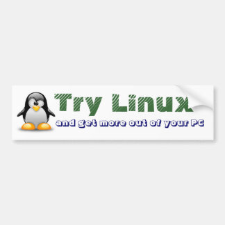 試みのLinux バンパーステッカー