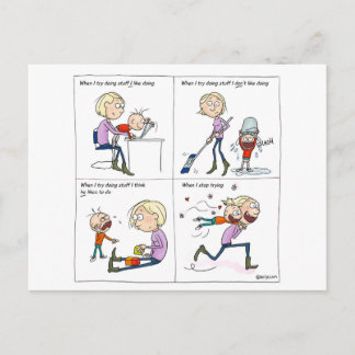 試みることを止めて下さい ポストカード