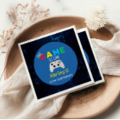 試合が始まった！カスタムフォトビデオゲーム誕生日 スタンダードカクテルナプキン