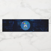 試合が始まった！カスタムフォトビデオゲーム誕生日 ペットボトルラベル (シングルラベル)