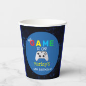 試合が始まった！カスタムフォトビデオゲーム誕生日 紙コップ (正面)