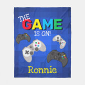 試合が始まった！ |ビデオゲーム フリースブランケット (正面)