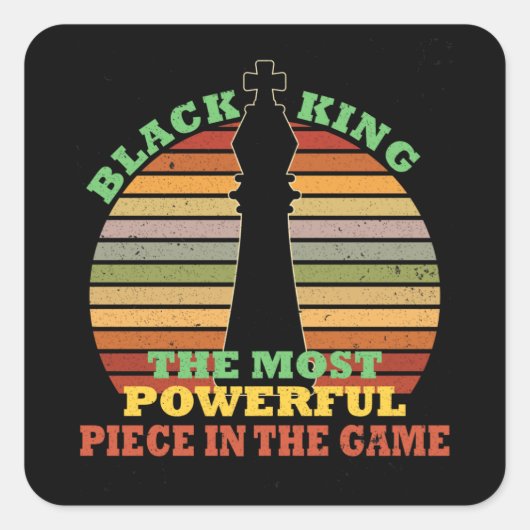 試合で最強の黒王 スクエアシール (正面)