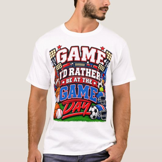 試合に出たい Tシャツ (正面)
