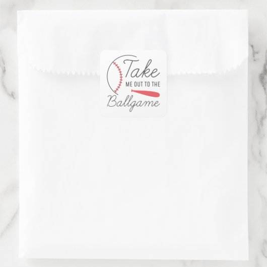 試合に連れて行って スクエアシール (バッグ)