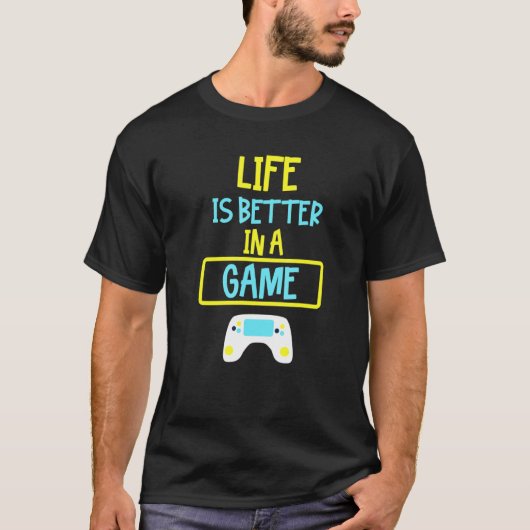試合の方が人生だ Tシャツ (正面)