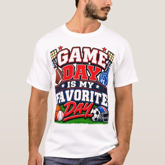 試合の日が大好き Tシャツ (正面)