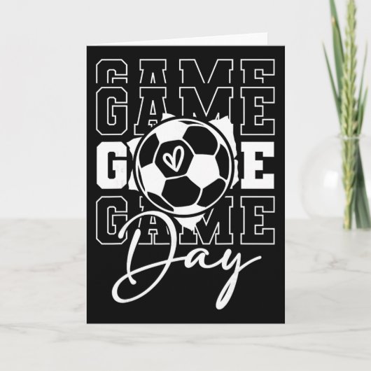 試合の日 サッカー カード (正面)