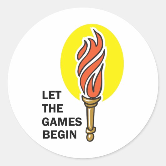 試合を始める ラウンドシール (正面)