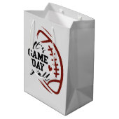 試合クール日運動愛好家サッカー ミディアムペーパーバッグ (裏面アングル)