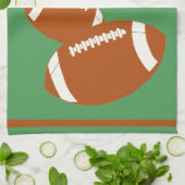 試合日のサッカーのパーソナライズ キッチンタオル (折り畳み)