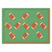 試合日のサッカーのパーソナライズ テーブルクロス (正面(横))