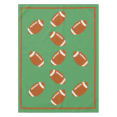 試合日のサッカーのパーソナライズ テーブルクロス (正面)