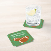 試合日のサッカーのパーソナライズ ペーパーコースター (インサイチュ)