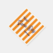 試合日のチーム名はブリーカーズのオレンジ色で私に会う スタンダードカクテルナプキン (角)