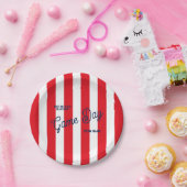 試合日のチーム名はブリーカーズレッドで私に会う ペーパープレート (パーティー)