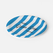 試合日のチーム名はブルーカラーで私に会う ペーパープレート (アングル)