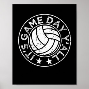 試合日のY'allバレーボール選手おもしろいのVballだ ポスター