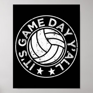 試合日のY'allバレーボール選手おもしろいのVballだ ポスター
